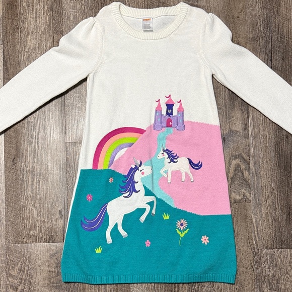 NWT Gymboree Unicorn Sweater Dress - Picture 2 of 8